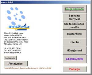 sąskaita-faktūra programa
